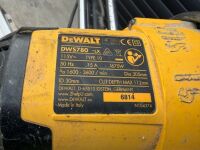 DEWALT DWS780 110v SLIDING ARM MITRE SAW & STAND - 10