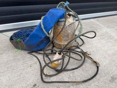 110v SUBMERSIBLE WATER PUMP & HOSE