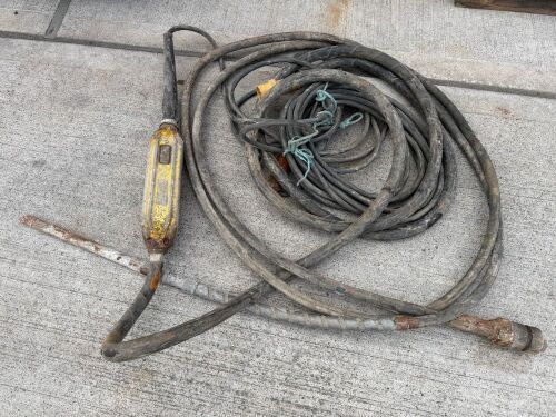110v CONCRETE POKER UNIT & SPARE WORM