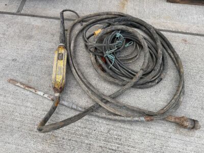 110v CONCRETE POKER UNIT & SPARE WORM