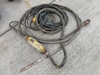 110v CONCRETE POKER UNIT & SPARE WORM - 2