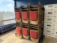 APPROX. 97No. METAL FOLDABLE CHAIRS & MOBILE STORAGE RACK - 2