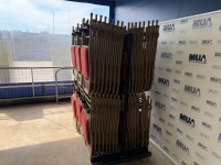 APPROX. 97No. METAL FOLDABLE CHAIRS & MOBILE STORAGE RACK - 3