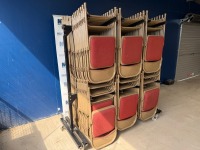 APPROX. 97No. METAL FOLDABLE CHAIRS & MOBILE STORAGE RACK - 4
