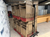 APPROX. 97No. METAL FOLDABLE CHAIRS & MOBILE STORAGE RACK - 5