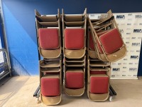 APPROX. 99No. METAL FOLDABLE CHAIRS & MOBILE STORAGE RACK