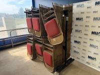 APPROX. 99No. METAL FOLDABLE CHAIRS & MOBILE STORAGE RACK - 2