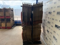 APPROX. 99No. METAL FOLDABLE CHAIRS & MOBILE STORAGE RACK - 3