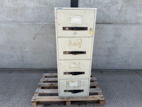 KARDEX 4 DRAWER FIRE PROOF FILING CABINET