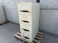 KARDEX 4 DRAWER FIRE PROOF FILING CABINET - 2