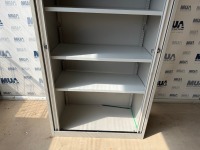 BISLEY SLIDING DOOR STORAGE CUPBOARD - 4