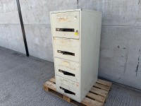 KARDEX 4 DRAWER FIRE PROOF FILING CABINET - 2