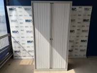 BISLEY SLIDING DOOR STORAGE CUPBOARD