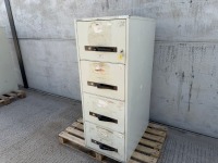 KARDEX 4 DRAWER FIRE PROOF FILING CABINET - 2