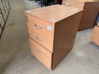 3 DRAWER DESK HIGH PEDESTAL