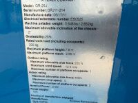 GENIE GR26J BATTERY OPERATED VERTICAL BOOM LIFT - 14