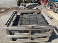 2No. WOODEN CRATES TO INC. APPROX 900No. 20 x 10 BANGOR BLUE SLATES&nbsp; - 4
