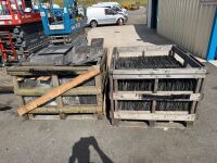 2No. WOODEN CRATES TO INC. APPROX 900No. 20 x 10 BANGOR BLUE SLATES&nbsp; - 6
