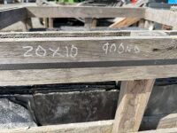 2No. WOODEN CRATES TO INC. APPROX 900No. 20 x 10 BANGOR BLUE SLATES&nbsp; - 10