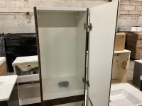 APPROX. 900 WALL HUNG VANTY UNIT, BASIN & TALL STORAGE CABINET - 8