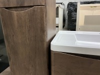 APPROX. 900 WALL HUNG VANTY UNIT, BASIN & TALL STORAGE CABINET - 10