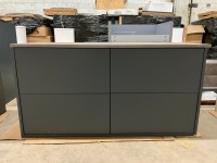 APPROX. 1200 COMTEMPORARY WALL HUNG 4 DRAWER VANITY UNIT - 2