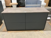 APPROX. 1200 COMTEMPORARY WALL HUNG 4 DRAWER VANITY UNIT - 8