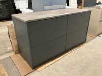 APPROX. 1200 COMTEMPORARY WALL HUNG 4 DRAWER VANITY UNIT - 9