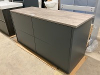 APPROX. 1200 COMTEMPORARY WALL HUNG 4 DRAWER VANITY UNIT - 10
