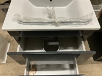 APPROX. 620 FLOOR STANDING VANITY UNIT & BASIN - 6