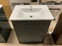 APPROX. 620 FLOOR STANDING VANITY UNIT & BASIN - 2