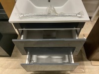 APPROX. 620 FLOOR STANDING VANITY UNIT & BASIN - 6