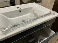 APPROX. 620 FLOOR STANDING VANITY UNIT & BASIN - 7