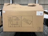 APPROX. 1000 x 500 BLACK COMITE SINGLE BOWL KITCHEN SINK & DRAINER