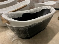 VIKTOR BENSON TAHA MATT BLACK 1700x730 FREESTANDING BATH