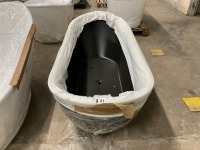 VIKTOR BENSON TAHA MATT BLACK 1700x730 FREESTANDING BATH - 3