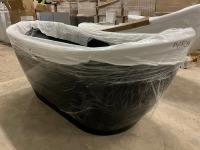VIKTOR BENSON TAHA MATT BLACK 1700x730 FREESTANDING BATH - 5