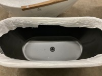 VIKTOR BENSON TAHA MATT BLACK 1700x730 FREESTANDING BATH - 6