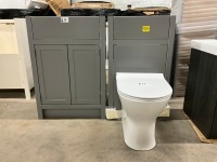 ETHIENNE MODULUS WC UNIT, APPROX. 600 VANITY UNIT & TOILET