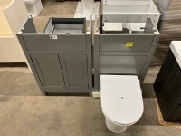 ETHIENNE MODULUS WC UNIT, APPROX. 600 VANITY UNIT & TOILET - 2