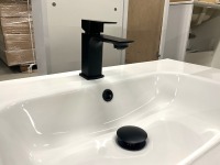 APPROX. 800 WALL HUNG VANITY WITH BASIN, TAP, WASTE & WALL STORAGE UNIT - 6
