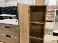 APPROX. 800 WALL HUNG VANITY WITH BASIN, TAP, WASTE & WALL STORAGE UNIT - 11