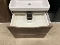 WALL HUNG VANITY UNIT, BASIN AND TALL WALL HUNG STORAGE UNIT - 5