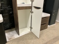 WALL HUNG VANITY UNIT, BASIN AND TALL WALL HUNG STORAGE UNIT - 8