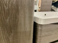 APPROX. 600 WALL HUNG VANITY UNIT, BASIN & TALL STORAGE UNIT - 10