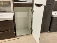 APPROX. 600 WALL HUNG VANITY UNIT, BASIN & TALL STORAGE UNIT - 10