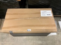 WALL HUNG VANITY UNIT & COUNTERTOP BALTIMOE 900mm POLYMARBLE WHITE GLOSS - 2