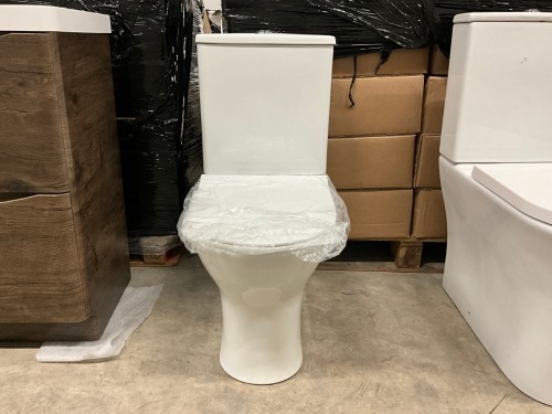 FLUSH TO WALL CC PAN, CISTERN & SOFT CLOSE SEAT