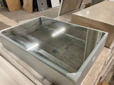 BELLA LED MIRROR CABINET 700 x 500mm SINGLE DOOR DEMISTER & SHAVER