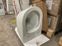 TOILET WALL PAN, SANICA SANI 40, FLUSH PLATE & SEAT - 3